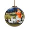 CC Christmas Decor Little Shepherd Glass Nativity Christmas Ball Ornament - 3"
